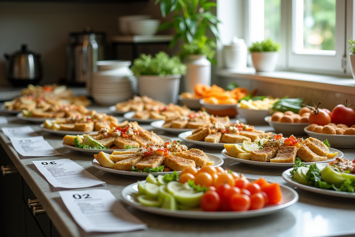 buffet nourriture