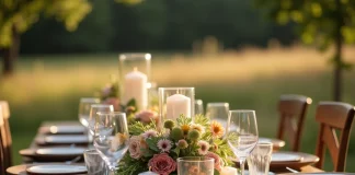 Comment concevoir une décoration de mariage champêtre à réaliser soi-même avec des éléments naturels