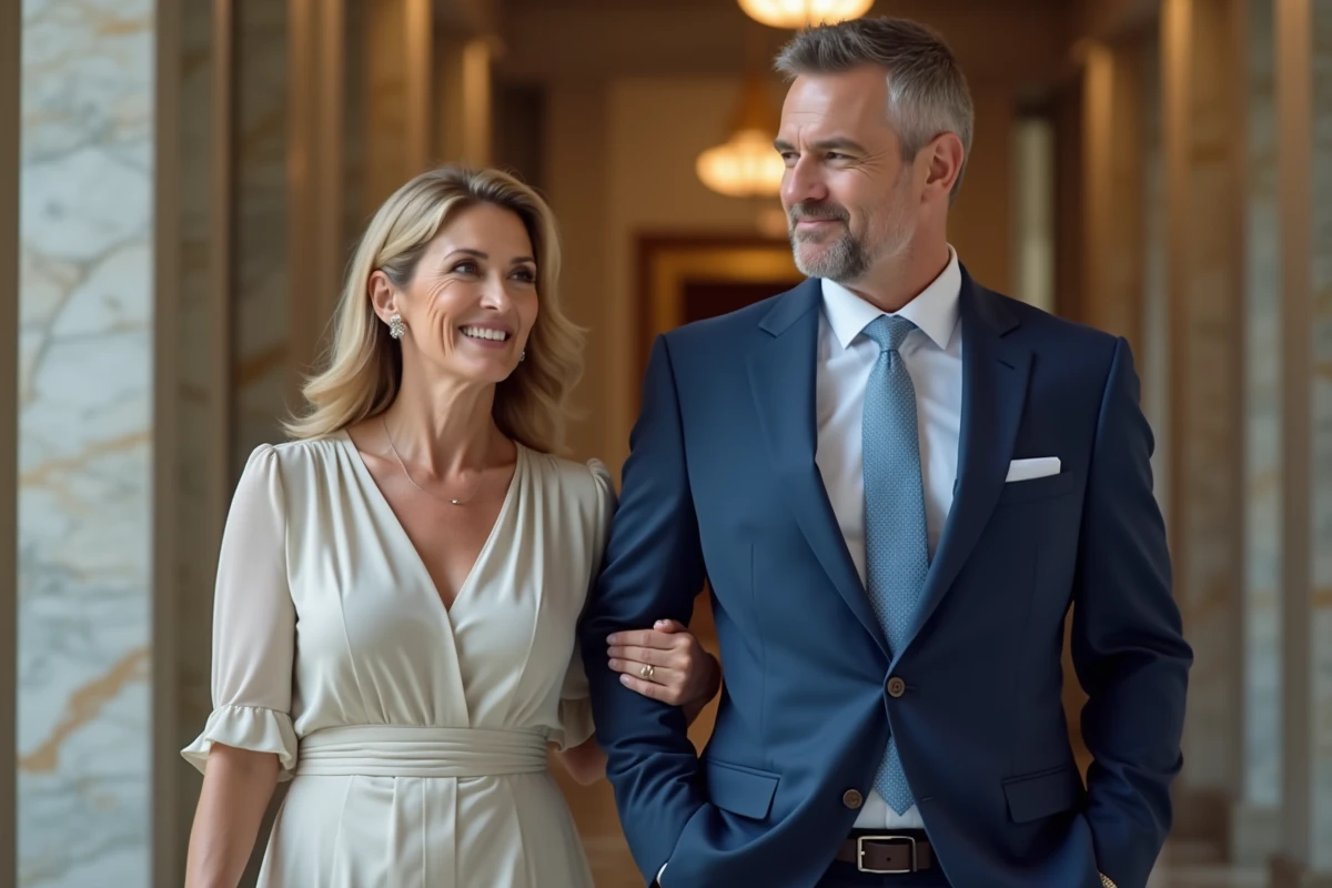 Homme et femme discutant lors d